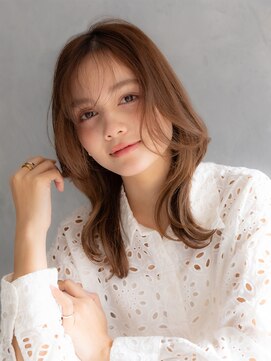 アース 日吉店(HAIR&MAKE EARTH) 20代30代寒色系カラーシースルーバンク艶感ストレート透明感