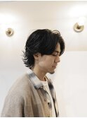メンズミディアムパーマ