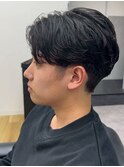 MEN’S/リバースセンターパート/ニュアンスパーマ/錦糸町