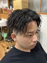 ヘアスタジオ ロメオ(hair studio Romeo) センターパート×ツイストスパイラル