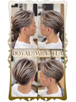ヘアーファクトリー☆マハロ(Hair Factory☆MAHARO)&nbsp;ツーブロックフェード＆ロイヤルミルクティーカラー