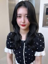 テンダー 川崎(TENDER) ba1094黒髪アッシュブリーチなし透明感艶髪ワンホンヘアレイヤー