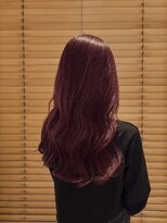 オーガニックエコ 川越(organic+eco) ブリーチありカシスピンクロング艶髪透明感カラー◎