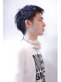 サイドツーブロック 黒髪 ウェットスタイリング