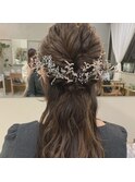 《花屋併設》ハーフアレンジ@20代30代40代@ヘアセット
