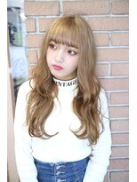 サロンドミルク 原宿(salon de MiLK)&nbsp;【salon de MiLK 原宿】ミルクティベージュ×Mixウェーブ