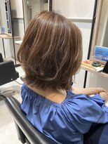 シェリル ヘアーアンドビューティー(cherir HAIR&BEAUTY) 白髪染めのデザインカラー×レイヤーボブ