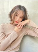 Lien☆ひし形ボブルフ×グレーピンクベージュクールショート立川
