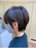 *+aimerが叶える...襟足スッキリ朝楽ショート×ハイライト*