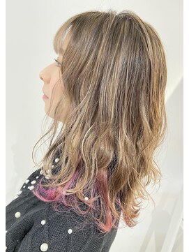 リエディット(RE-EDIT) 【RE-EDIT】【堺】インナーカラー/ハイライト/ピンク