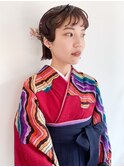 卒業式ヘアセット