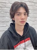 【松戸 岩口】くせ毛風センターパートマッシュショート