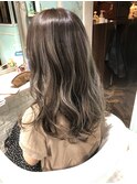 ハイライト×アッシュベージュ