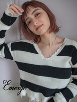 エマージュ 上野御徒町(Emerge)&nbsp;切りっぱなしピンクベージュ/ボブフル[上野,上野,上野,上野駅]