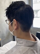 フイ 代々木(Hui) メンズ/アップバング/ツーブロックマッシュ/束感ショート/波巻き