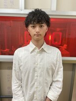 メリケンバーバーショップ トーキョー(MERICAN BARBERSHOP TYO)&nbsp;YS STILE.束感ショート.波巻き.ハイライト.マッシュパーマ94