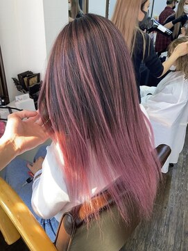 ユートピア(U topia) バレイヤージュ/ハイライト/ショコラベージュ/ピンクカラー