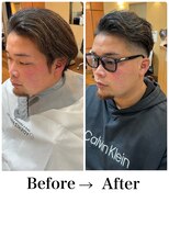 ヨシザワインク ハコザキ 水天宮前 日本橋人形町(YOSHIZAWA Inc.HAKOZAKI)&nbsp;ビフォーアフター/フェード/バーバー/テーパーフェード/眉毛