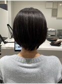 艶感アップ丸みボブ大人ショートボブ