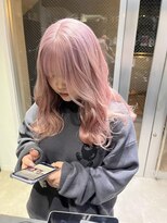 アルカナ 明治神宮前原宿(ARCANA)&nbsp;切りっぱなしボブ エアリーロング 美髪 ピンクブラウン