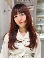 アルバム 渋谷パルコ(ALBUM) ベビーピンクレイヤーロングニュアンスカラー_ba483511