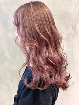 アイティーバイアルバム 下北沢店(IT by ALBUM) ベビーピンクウェーブパーマニュアンスカラー_ba258791