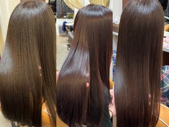ビューティーサロン ビヴィ(Beauty Salon Bivi)の写真/クセ毛にお悩みの方にオススメ！【自然で綺麗なストレートヘア】に仕上げます！何度も触れたくなる艶髪へ…
