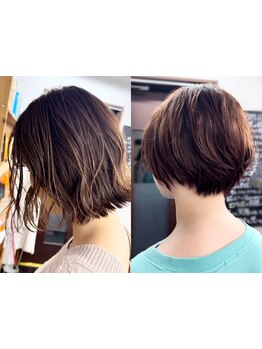 骨格や髪質に合わせた手ぐしでキマるスタイルから巻きスタイルまで自宅で簡単に出来るショートヘアに