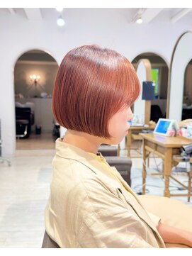 レイラバイアフロート 吉祥寺(Lila by afloat) あご上ボブ/ミニボブ/オレンジカラー