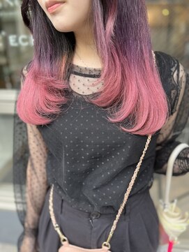 ルフレ 新宿歌舞伎町店(Reflet) グラデーションカラー/ブリーチ/レッド/ピンク