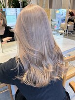 サンク 原宿 表参道(cinq)&nbsp;ミルクティーベージュピンクブリーチありダブルカラーレイヤー2