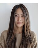 大人重めロング【松戸#五香#白髪染め#カラー#髪質改善】