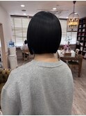 切りっぱなし大人ボブミニボブ20代30代小顔ショート