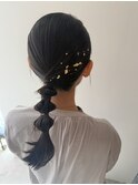 ヘアセット/ヘアアレンジ/二次会/大人美人/韓国風＠30代40代50代