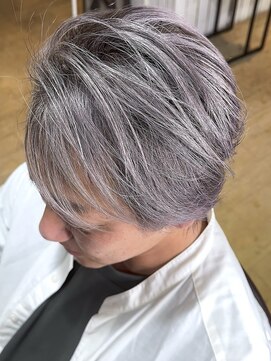 ブレイズヘアー(BLAZEhair) 【他店修正】脱白髪染めホワイトバレイヤージュ×ブリーチ２回