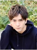 20代30代40代◎爽やかアップバング/短髪/ツーブロックショート