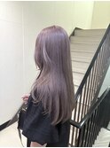 ラベンダーグレージュ/ケアブリーチカラー/ハイトーン/福岡天神