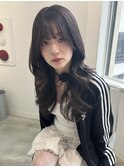 ハッシュカット/ロングレイヤー/韓国ヘア/10代20代30代
