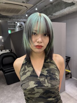 ロテ 名古屋 名駅店(Lote.) くびれヘア/ペールグリーン/夏のヘアアレンジ/名古屋