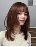 【人気No.1】〈艶度☆☆〉カット+透明感カラー+髪質改善 3step Tr ￥17100 →