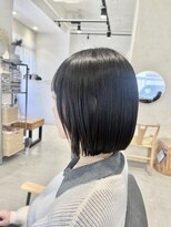 ビューバイネオリーブ 用賀店(Beau'r by neolive)&nbsp;ミディアムヘア暗めカラーグランマッシュデザインカラー《用賀》