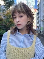 テトラ バイ ネオリーブ 横浜西口店(tetra by neolive)&nbsp;オン眉デザインカラーレイヤーカットベージュ横浜N