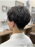シャドウパーマ無造作メンズパーマメンズカット韓国ナチュラル