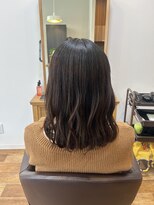wave&nbsp;ナチュラルブラウン×ミディアムボブ