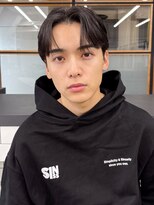 ソアメンズ 渋谷(soar men's)&nbsp;束感黒髪ナチュラル人気流行センターパート韓国風