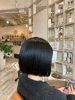 アシャ ヘアー ソリューション 神戸店(asha hair solution) ミルクティーブロンド/ダークブルー/デジタルパーマ/摂津本山