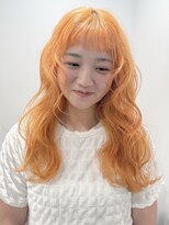 ディーンルピ(DEAN lupi)&nbsp;オレンジカラー　デザインカラー/ケアブリーチ/ハイトーン/栄