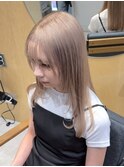 ミルクティーベージュハイトーンレイヤーダブルカラー渋谷駅