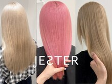 ジェスター(JESTER)の雰囲気（透明感たっぷりハイトーン【ケアブリーチ/ダブルカラー】）