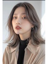ルアナ(Luana) 韓国風顔まわりレイヤーくびれボブ